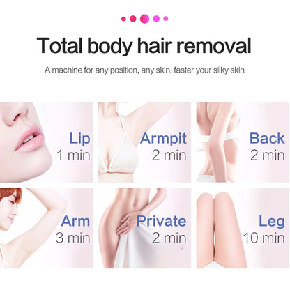 Upgraded 990,000 Flashes Hair Removal Device for Women'S and Men'S Facial & Legs with Cooling System, Green